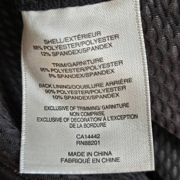 MPG Womens Mock Neck Athletic Warm Up Jacket Black White Medium - Picture 8 of 12